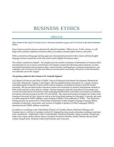 FREE 11+ Business Ethics Samples in PDF | MS Word